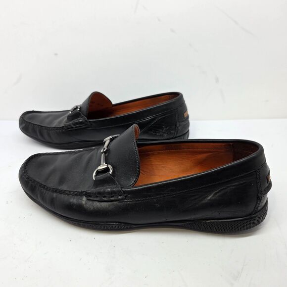 Peter Millar MC00F40 Mens Black Leather Moc Toe Horse Bit Loafers  Size US 8.5 M main image 8